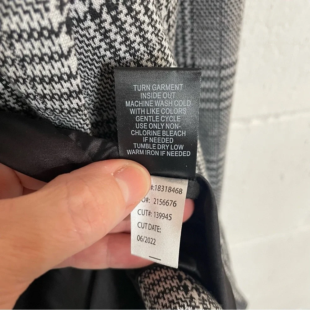 Torrid Herringbone Open Front Oversized Gray Blazer Academia Professor Preppy 1X